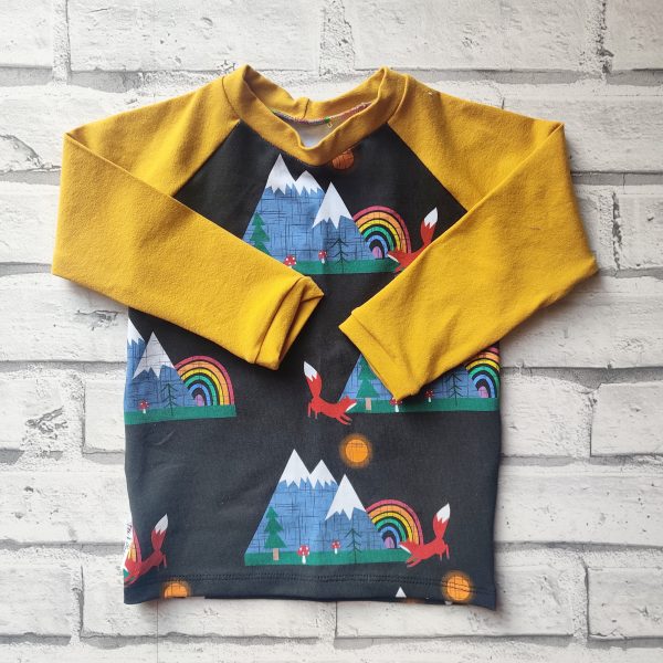 Children's Long Sleeve Raglan T Shirt (Printed Body) - Image 5