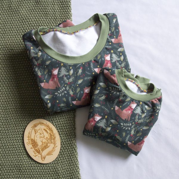 Womens' Printed French Terry Sweater - Image 2