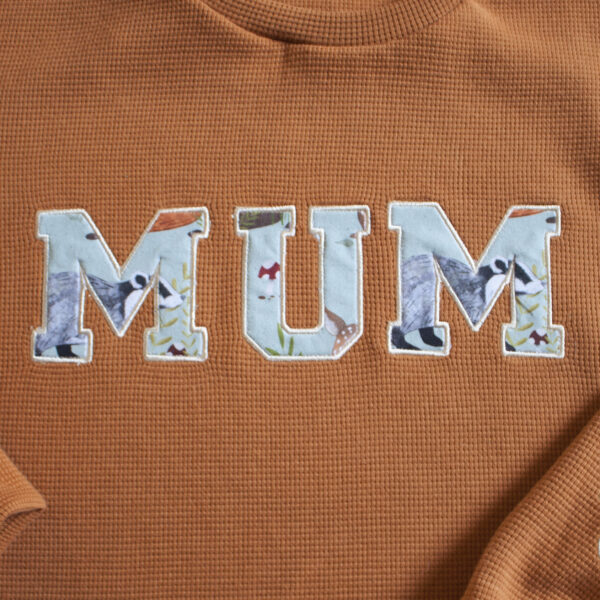 Womens' Varsity Embroidered Waffle Sweater - Image 4