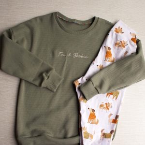 Womens' Embroidered Waffle Sweater