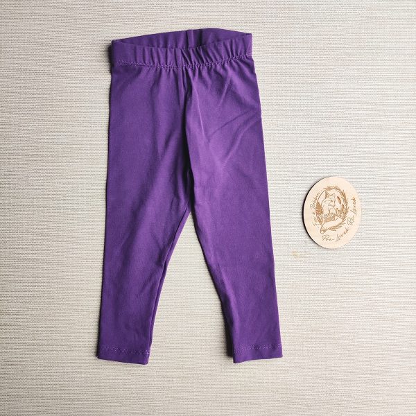 PRE-LOVED; RE-LOVED Age 1 Leggings SAMPLE SALE Purple