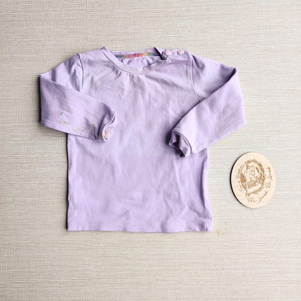 PRE-LOVED; RE-LOVED Age 1 Long Sleeve T Shirt PLAYWEAR Lilac (light)