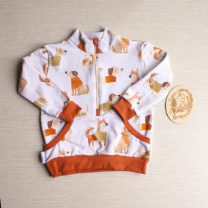 Children's Printed Half Zip Sweater
