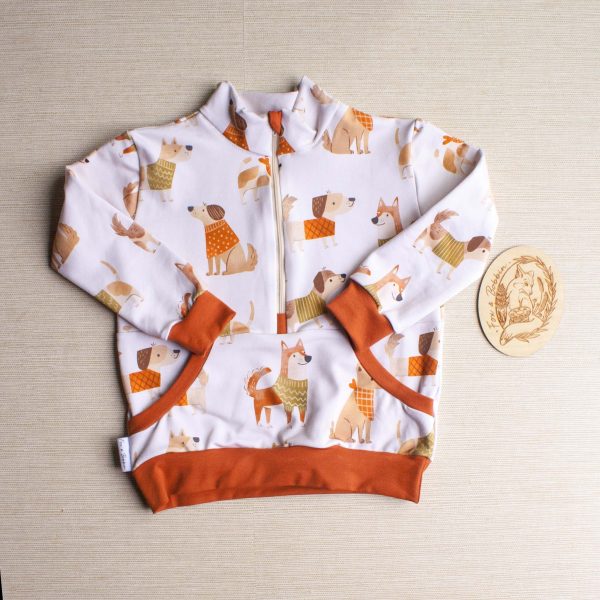 Children's Printed Half Zip Sweater