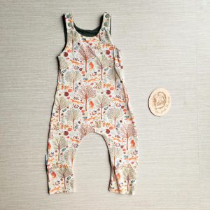 PRE-LOVED; RE-LOVED Age 3-6m GWM Romper EUC Woodland Wander/Khaki