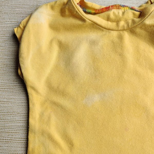 PRE-LOVED; RE-LOVED Age 1 Dolman T Shirt PLAYWEAR Yellow - Image 3