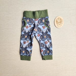PRE-LOVED; RE-LOVED Age 1 Slim Fit Joggers EUC MM Mystic Cats/Khaki with Pockets