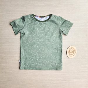 PRE-LOVED; RE-LOVED Age 6 T shirt EUC Safari/Khaki