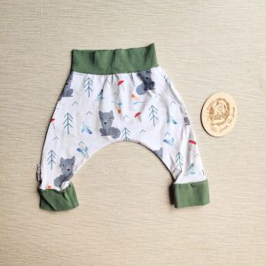 PRE-LOVED; RE-LOVED Age 3-6m Harems GUC Winter Wolf/Olive