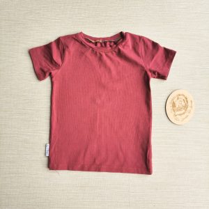 PRE-LOVED; RE-LOVED Age 3 T Shirt EUC Wine