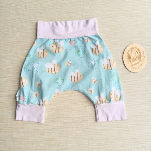 PRE-LOVED; RE-LOVED Harem Shorts GUC Age 2 No Planet Bee/Baby Pink
