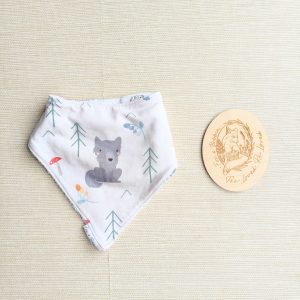 PRE-LOVED; RE-LOVED Bib GUC Winter Wolf