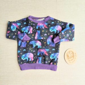 PRE-LOVED; RE-LOVED Age 2 French Terry Sweater GUC Ursa Major/Purple