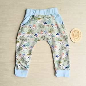 PRE-LOVED; RE-LOVED Age 2 Slim Fit Harems EUC MM Cottages/Baby Blue