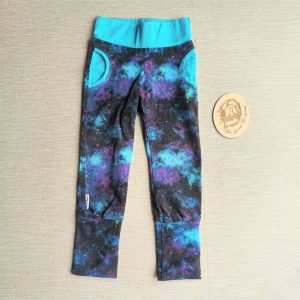 PRE-LOVED; RE-LOVED Age 2 GWM Slim Fit Joggers GUC Challenge Galaxy/Turquoise with pockets