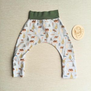 PRE-LOVED; RE-LOVED 6-12m GWM Harems EUC Scandi Bear/Khaki