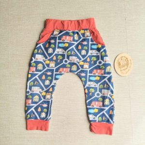 PRE-LOVED; RE-LOVED Age 3 Slim Fit Harems EUC Challenge Emergency Services/Red