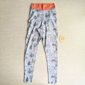 PRE-LOVED; RE-LOVED Womens XL Leggings GUC Down by the River/Rust