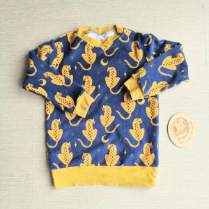 PRE-LOVED; RE-LOVED Age 4 Squish Sweater EUC Leopards/Mustard