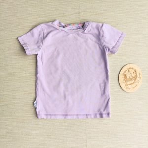 PRE-LOVED; RE-LOVED Age 2 T Shirt GUC Light Lilac with poppered neckline