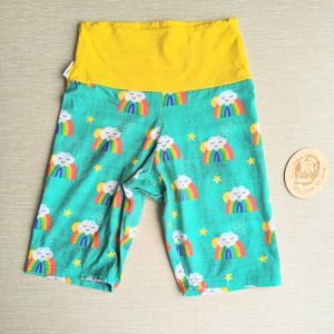 PRE-LOVED; RE-LOVED Womens XXL Cycle Shorts EUC Every Cloud/Yellow